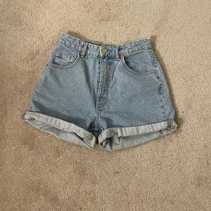 Zara High Rise Mom Shorts